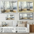 thumbnail image 4 of Designart "Spiritual Stones House: Minimalist Scene" Tree Birch Floater Framed Canvas Prints, 4 of 5