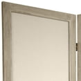 thumbnail image 2 of Oriental Furniture 5 1/2 ft. Tall Lattice Fabric Room Divider - White - 4 Panel, 2 of 3
