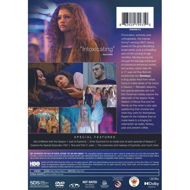 HBO Home Video: Euphoria Complete Seasons 1 & 2 Drama Series Box