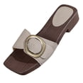 thumbnail image 1 of Sandals for Women Open Toe Slide Casual Thick Soled Thong Flat Slippers 1 Pc, 1 of 9