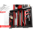 thumbnail image 3 of Peer Basics Plastic Organization Floating Garage Cabinet with 40 Tool Storage, Black, 3 of 10