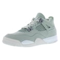thumbnail image 4 of Nike Jordan 4 Retro PS Boys Shoes Size 2, Color: Seafoam/Sail/Metallic Silver, 4 of 4