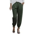 thumbnail image 7 of Sngxgn Women Pants Stretchy Work Slacks Casual Straight Leg Trousers with Pockets(White,L), 7 of 7