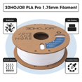 thumbnail image 2 of Filamento para impresora 3D 3DHojor PLA Pro, 1,75 mm, blanco, 1 kg, 2 of 7