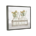 thumbnail image 4 of Stupell Industries Rustic Herb Jars Botanical & Floral Painting Gray Floater Framed Canvas Art Print Wall Art, 31 x 25, 4 of 10