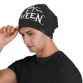 thumbnail image 4 of Beanie for Men and Women, Halloween Happy Spider Cozy Winter Hat Beanies Hats Skull Cap, Soft Cool Knit Hats for Women Men Men's Skullies & Beanies, 4 of 5