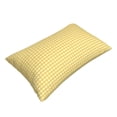 thumbnail image 3 of Naloa Yellow Gingham Pillowcase, Throw Pillowcase, Wrinkle-Free, Stain-Resistant with Hidden Zipper for Bedroom Sofa - 16"x24", 3 of 9