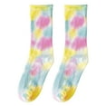 thumbnail image 7 of Yesbay 1 Pair Unisex Socks Mid-tube Tie-dye Thin High Elasticity Anti-slip Sweat-absorption Anti-shrink Sports Four Season Basketball Calf Socks, 7 of 7