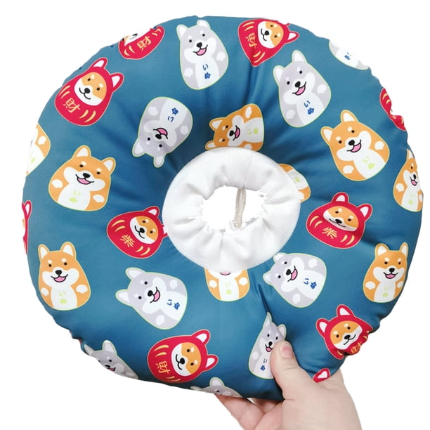 Collar de cono para perro alternativo después de la cirugía, cuello de perro con forma de donut, collar de recuperación E para poscirugía, cono de perro suave para cachorros pequeños y medianos
