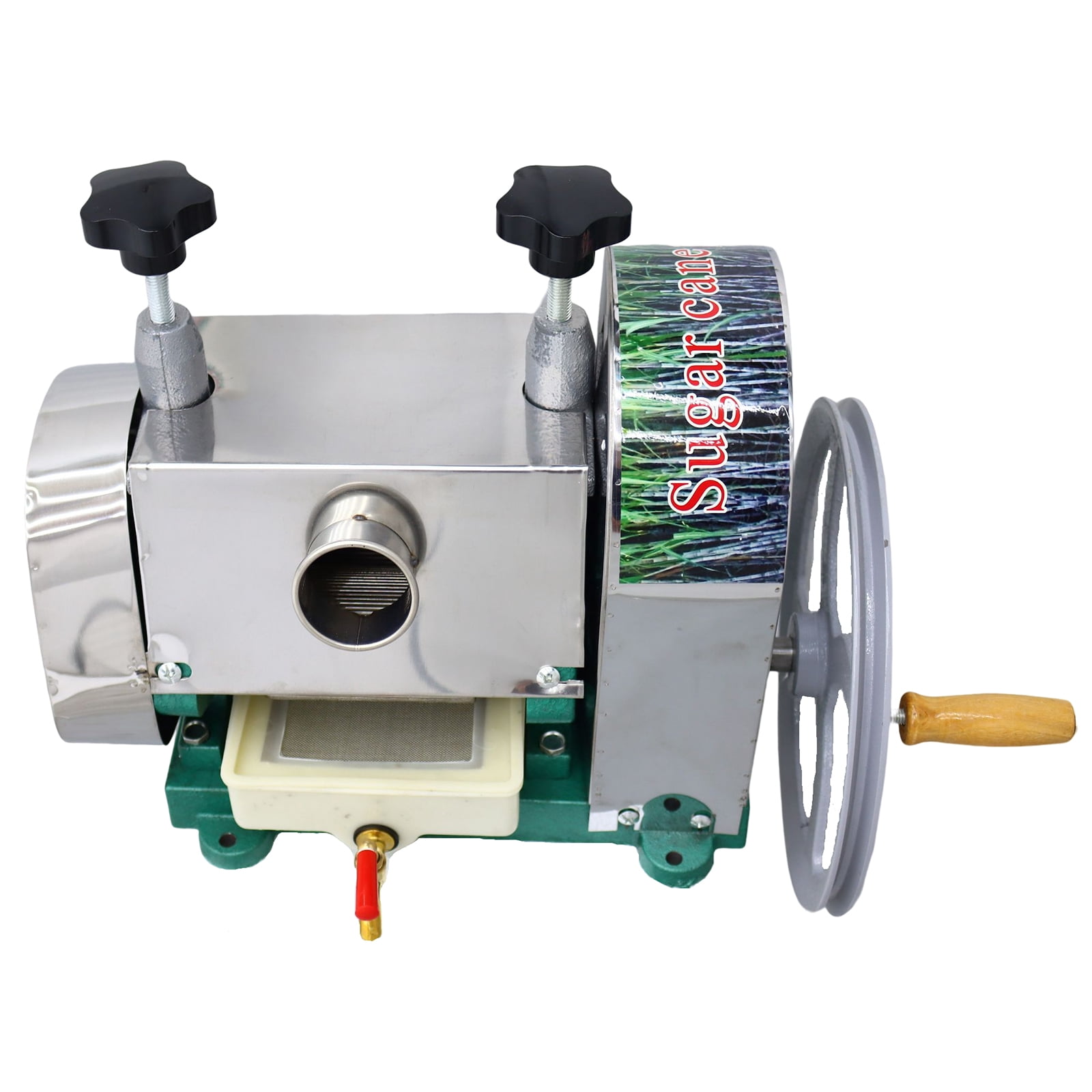 INTSUPERMAI Commercial Manual Sugar Cane Ginger Sweet Sorghum Masticating Juicer Press Two Knives