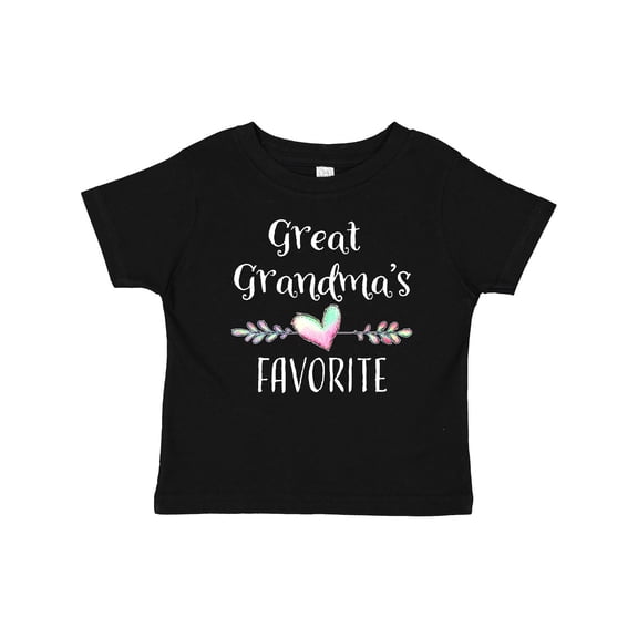 Inktastic Great Grandmas Favorite Heart Great Grandchild Boys or Girls Baby T-Shirt