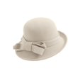 thumbnail image 2 of Certgust Under $5 Summer Sales Wide Brim Bucket Hat for Women Cloche Hat Elegant Bow Decor Bucket Hat Soft Color Blend Dress Hat for Ladies Fall Winter, 2 of 4