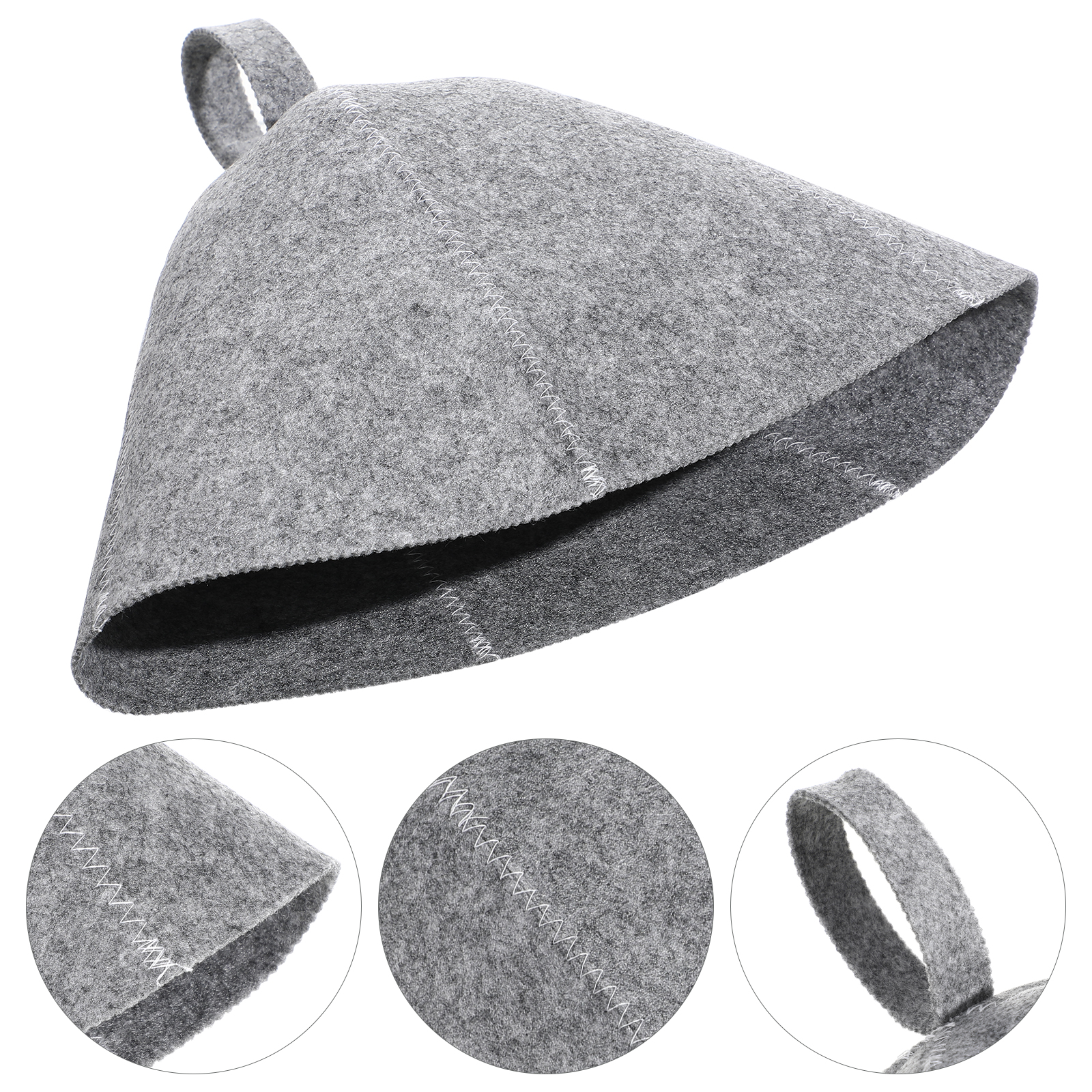 10pcs Felt Sauna Hat Thickened Comfortable Shower Hat Lightweight Indoor Sauna Supply Comfort Cap Replacement Bathing Cap