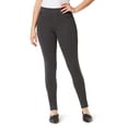 thumbnail image 1 of Pantalones Gloria Vanderbilt Avery Ponte Slim con Cintura Elástica Gris Jaspeado, 1 of 1