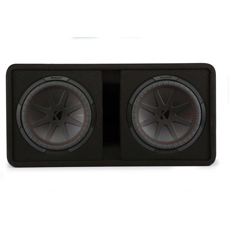 Kicker 12' Dual Comp R Subwoofers in Vented Enclosure with Kicker 12' Dual Comp R Subwoofers in Vented Enclosure with