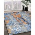 thumbnail image 2 of Ahgly Company Indoor Round Mid-Century Modern Granite Gray Oriental Area Rugs, 8' Round, 2 of 6