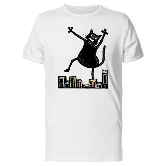Color Sketch Of Monster Cat Tee Men's -Image by Shutterstock