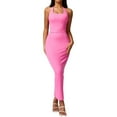thumbnail image 1 of Women Two Piece Skirt Sets Summer Halter Neck Crop Tank Top Bodycon Long Maxi Skirts Club Dress, 1 of 5