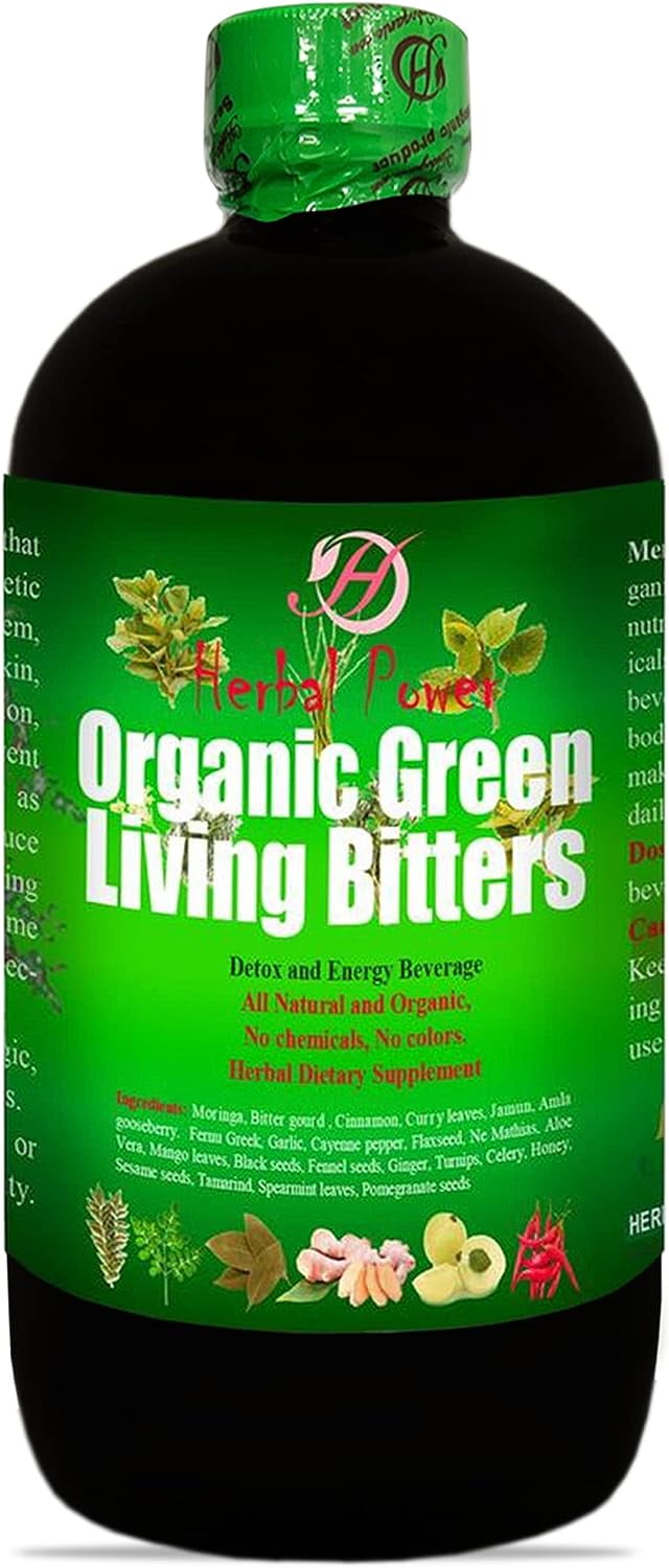 Herboganic Organic Green Living Bitters Multifunction Beverage for