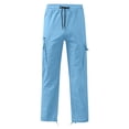 thumbnail image 6 of Jovrlynd Men's Cargo Sweatpants Drawstring Elastic Waist Straight Relaxed Fit Athletic Hiking Pants Plus Size Casual Cargos, M-3XL, 6 of 8