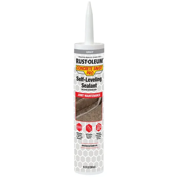 10.1 oz Rust-Oleum 392530 Gray Concrete Saver Pro Self Leveling Sealant