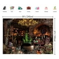 thumbnail image 4 of 8x6FT Halloween Backdrop Vinyl Magic Cauldron Potions Book Background Spooky Skulls Wicked Witch Party Photo Shoot Decor, 4 of 5