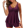 thumbnail image 1 of Conjunto de tankini con tiras en la espalda con estampado conservador para mujer Trajes de baño de dos piezas Traje de baño OAVQHLG3B Store lin121212, 1 of 4