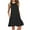 Black #1, variant on Summer Dresses for Women, Women Dresses Round Neck Casual Solid Color Sleeveless Above Knee Dresses Sundresses for Women Sun Dress Tank Dress with Pockets Tshirt Dress Sundresses