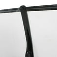thumbnail image 4 of PurelyGoods Polycarbonate Window Door Awning Canopy White with Black Bracket 40 x 80 Inch,Modern Unique Design,Long-lasting,Fast Installed, Black Frame ,Brown Cover, 4 of 14