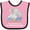Pink and Black, variant on Inktastic My Titi Loves Me to the Moon and Back Elephant Family Boys or Girls Baby Bib