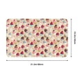 thumbnail image 5 of Cute Fruit Ice Cream Print Front Door Mat, Indoor Mats for Bedroom Bathroom Kitchen, Floor Mat Non-Slip, Soft Carpet Floor Cover Machine Washable Entryway Mat - 20x31.5in, 5 of 5