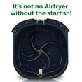 thumbnail image 2 of Philips Kitchen Starfish Technology Air Fryer, 2.75 qt - Air Fryers, White - 75% Less Fat, Cookbook Included, 2 of 5