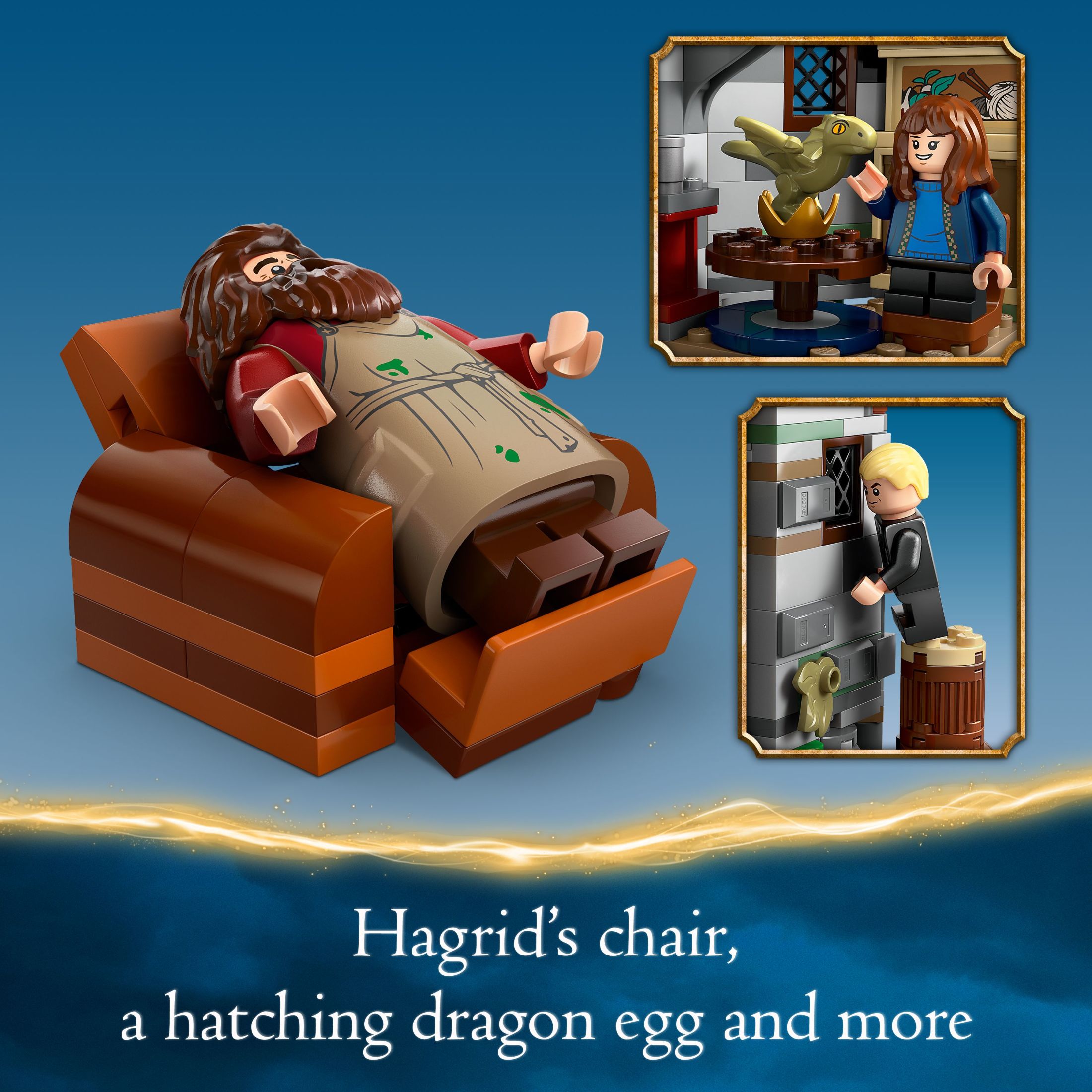 LEGO Harry Potter La Cabaña de Hagrid: Una Visita Inesperada - Juguete de Harry Potter para Niños y Niñas Mayores de 8 Años - Juguetes de Construcción para Niños con Casa Armable, 7 Minifiguras y Dragón - 76428 5