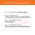 thumbnail image 2 of MAX Advanced Brakes - Rear Brake Kit For 2014-2018 Mazda 3 (Mexico Built, Manual Parking Brake)| Carbon Ceramic Brake Pad and Rotor Kit| Daily Driving Geomet Coated Brake Rotors, 2 of 9