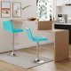 thumbnail image 2 of JJUN Bar Stools Modern Pu Leather Swivel Adjustable Hydraulic Bar Stool Square Counter Height Stool Set of 2 (Blue), 2 of 8