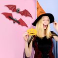 thumbnail image 3 of Unique Bargains 1 Pc Hair Clip Halloween Bat Wing Skull Hair Clips for Women Red, 3 of 5