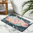 thumbnail image 2 of Modern Non-Slip Floral Rug 20x32 Inch - Green Washable Carpet for Bedroom, Bathroom, Entryway and Laundry Room - Small Distressed Accent Floor Rug, 2 of 5