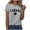 Grey, variant on Womens Summer Tops Womens Summer Tops Women's Keep Canada Flag T Shirt Proud Statement Print Top L