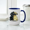 thumbnail image 4 of CafePress - Black Fawn Pug Large Mug - 15 oz Ceramic Large White Novelty Mug, 4 of 4