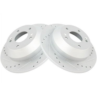 Rear Brake Rotor Set 2 Piece - Compatible with 2010 - 2018 Hyundai Santa Fe 2011 2012 2013 2014 2015 2016 2017