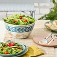 thumbnail image 1 of Better Homes & Gardens Bamboo Melamine Flower Salad Serve 9.8 Inch 4Pc, 1 of 13