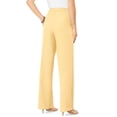 thumbnail image 2 of Roaman's Women's Plus Size Wide Leg Bend Over Pant, 2 of 6