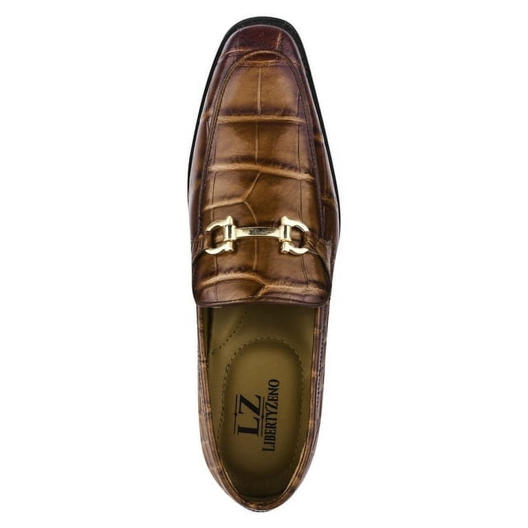 LIBERTYZENO Mens Genuine Leather Classic Slip On Loafers  display picture 2