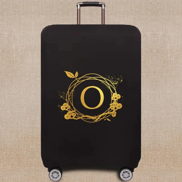 luggage cover Suitcase Dust Luggage Protective Cover for 18-32 Inch Wreath Letter Pattern series Trolley Case Elastic Dust Cover 8wreath O M