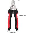thumbnail image 5 of SHENMO Professional Pet Dog Claw Trimmer, Ergonomic Large Size Scissors for Cats Claws with Guard, Sharp Nail Clipper with Nail File, Grooming Kit (Red, L), 5 of 5