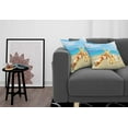 thumbnail image 3 of Ambesonne Summer Throw Pillow Cover 2 Pack, Beach Sand with Starfish, 20", Aqua Ivory Mustard, 3 of 5