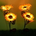 thumbnail image 3 of Lámparas de jardín en el suelo con panel solar con luces para patio trasero Sharpla Luces de estaca de jardín, 3 of 8