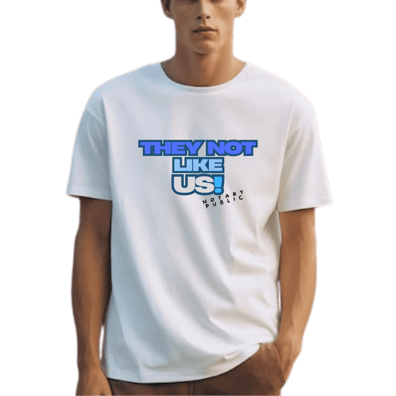 Notary Signing Agent T-Shirt – “They Not Like Us” Funny Notary Public Shirt, Unisex Cotton Tee