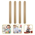thumbnail image 1 of SHOWERORO 4pcs Percussion Instrument Stick Light Brown Rhythm Training for Students, 1 of 7