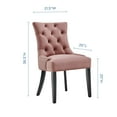thumbnail image 5 of Modway Regent Tufted Performance Velvet Dining Side Chairs - Set of 2 in Dusty Rose, 5 of 11